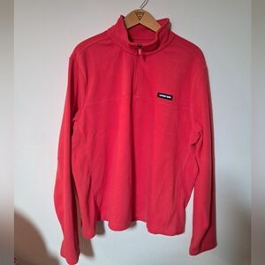 Lands End Mens Anyweather Fleece Quarter Zip Pullover Sz. L 42-44 OEKO-TEX 100.